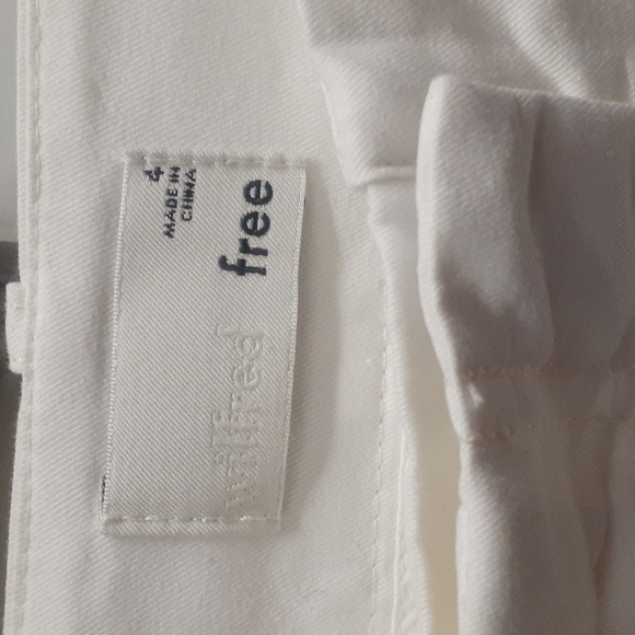Wilfred Free White Pants Boyfriend Pants 28" Waist size 4 - Picture 3 of 8